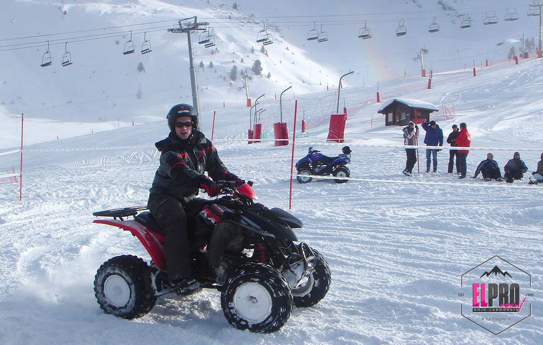 Quad sur Neige Team Building La Plagne Elpro