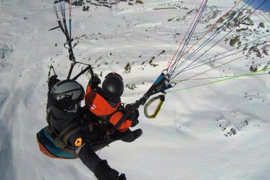 Vol Montagne hiver à La Plagne - Savoie Mont Blanc