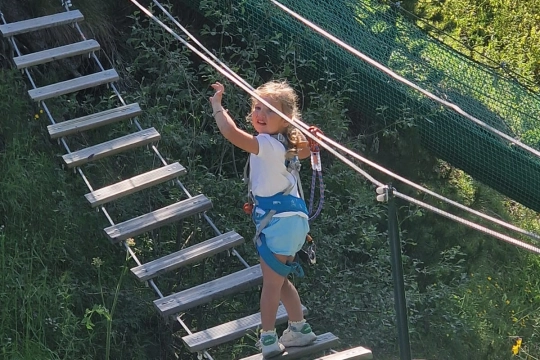 Parcours aventure junior à La Plagne - Savoie Mont Blanc