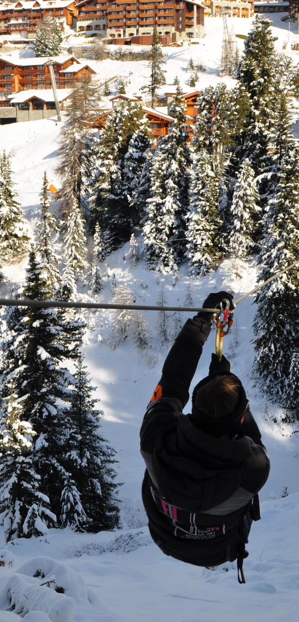 Trio de Tyroliennes Géantes