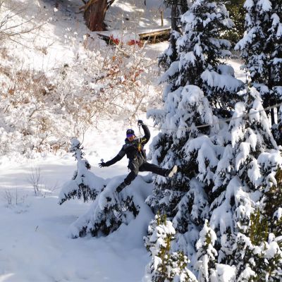 Activité winter Trio de Tyroliennes Géantes à La Plagne avec ELPRO