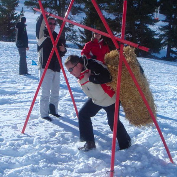 Activité incentives à La Plagne  : Portée de foin