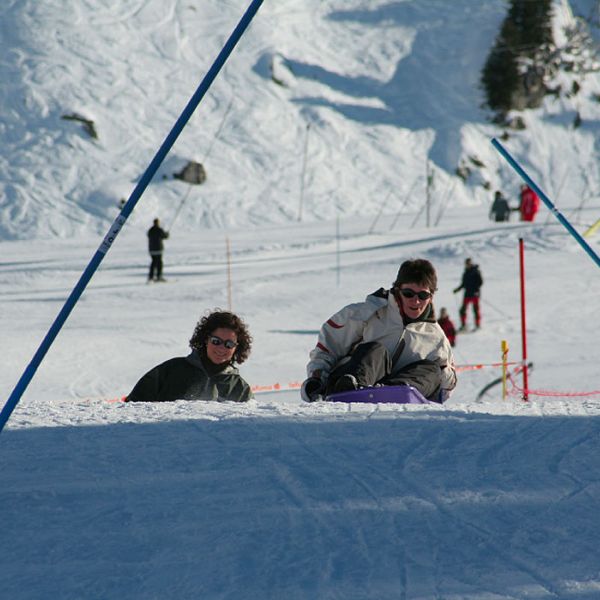 Activité incentives à La Plagne  : Slalom luge