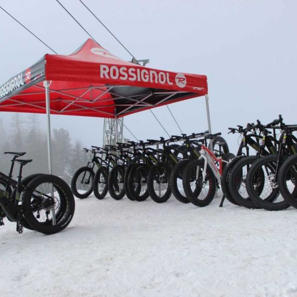 Activité incentives à La Plagne  : VTT électrique sur neige