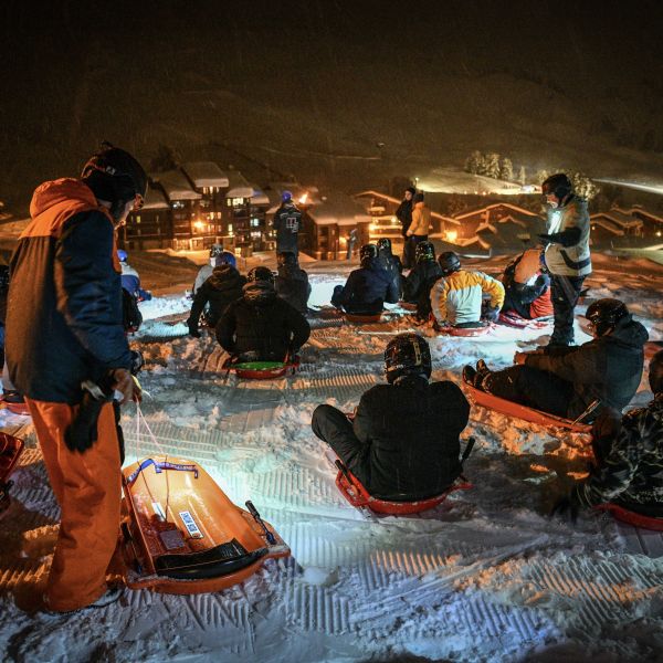 Activité incentives à La Plagne  : Descente en Luge